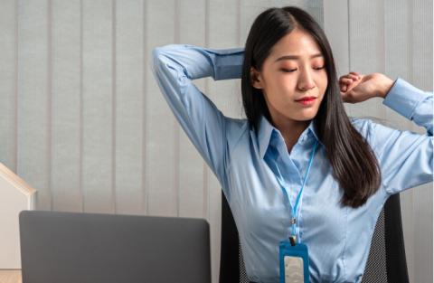 5 minutes muscle conditioning at your work spot